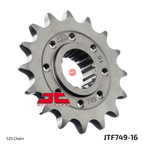 JT Steel 16 Tooth Front Motorcycle Sprocket JTF749.16
