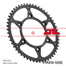 JT Steel Self Cleaning 53 Tooth Rear Motorcycle Sprocket JTR210.53SC
