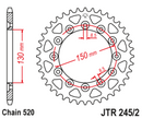 Rear Steel Sprocket JTR245/2 39 Tooth