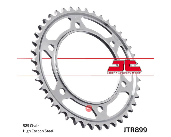 JT Steel 42 Tooth Rear Motorcycle Sprocket JTR899.42