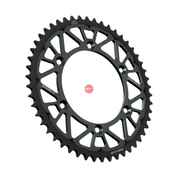JT Twinstar Hybrid Aluminium Grey 50 Tooth Rear Sprocket JTX251.50GR
