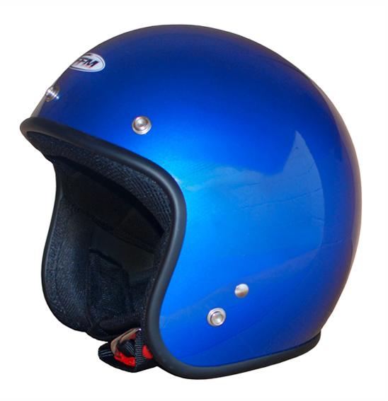 FFM Jetpro 2 LOW RIDER CANDY Blue Open Face Helmet Size Large 59cm 60cm