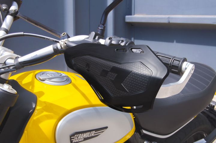 Rtech Handguards Rtechhp1 Scrambler Perfect Combo -Naked & Street Bikes -Silver Aluminum Bar
