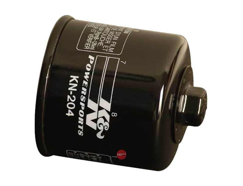 K&N Oil Filter (HF204 Blk) - KN-204-1