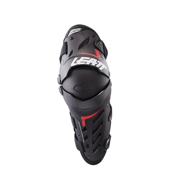 LEATT 2018 DUAL AXIS KNEE & SHIN GUARD - BLACK / RED