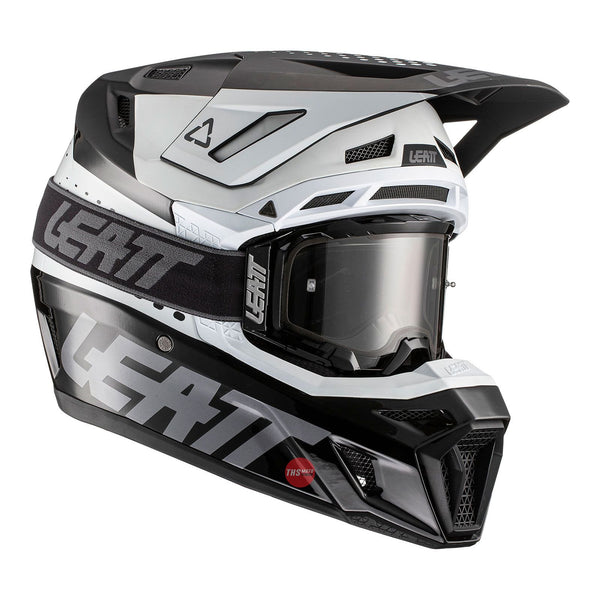 Leatt 2022 Helmet Kit Moto 8.5 V22 Black White Small 55-56cm