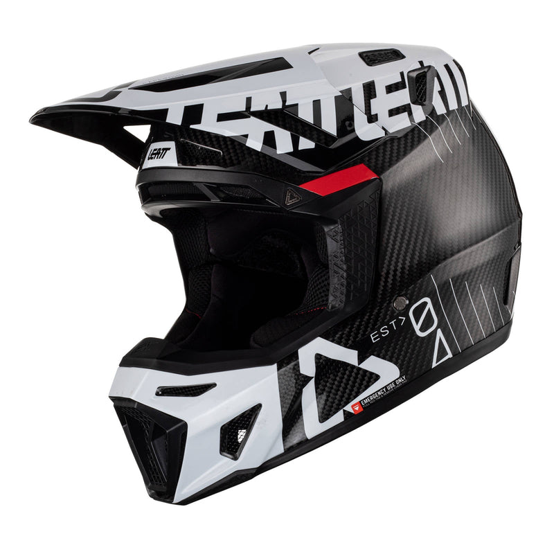 Leatt 9.5 Helmet & Goggle Kit - Carbon / White Size Small 56cm