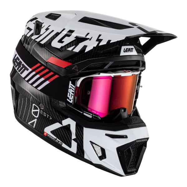Leatt 9.5 Helmet & Goggle Kit - Carbon / White Size XL 62cm