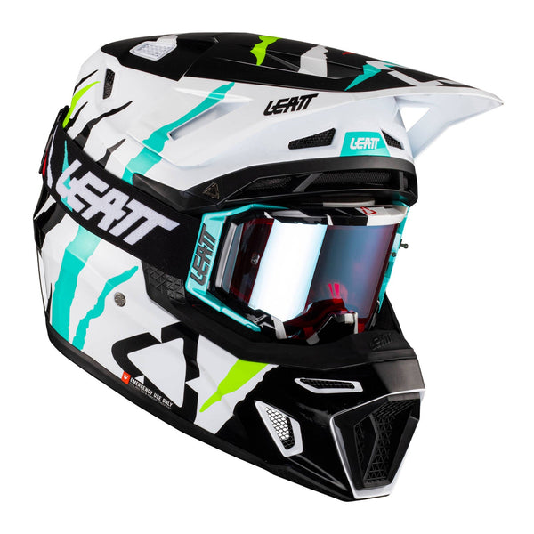 Leatt 2023 8.5 Helmet & Goggle Kit - Tiger Size Small 55-56cmTHS Moto NZ