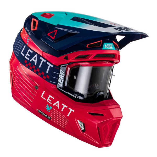 Leatt 2023 8.5 Helmet & Goggle Kit - Red Size Large 59-60cmTHS Moto NZ