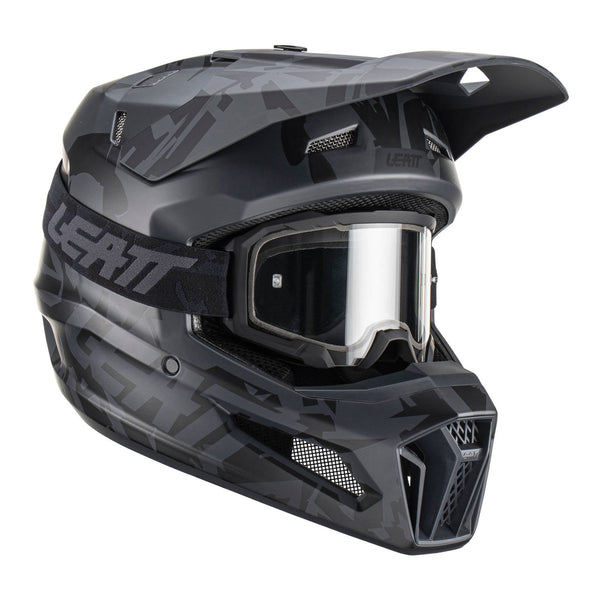Leatt 2023 3.5 Helmet - Stealth Size LargeTHS Moto NZ