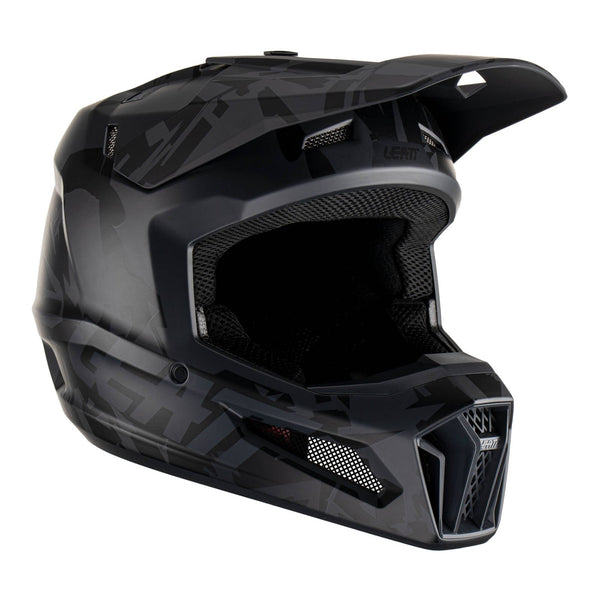Leatt 2023 Junior 3.5 Helmet - Stealth Size Youth MediumTHS Moto NZ