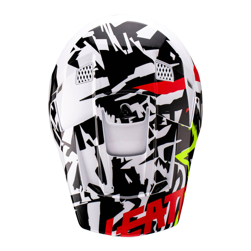 Leatt 2023 Junior 3.5 Motorcycle Helmet - Zebra Size YM