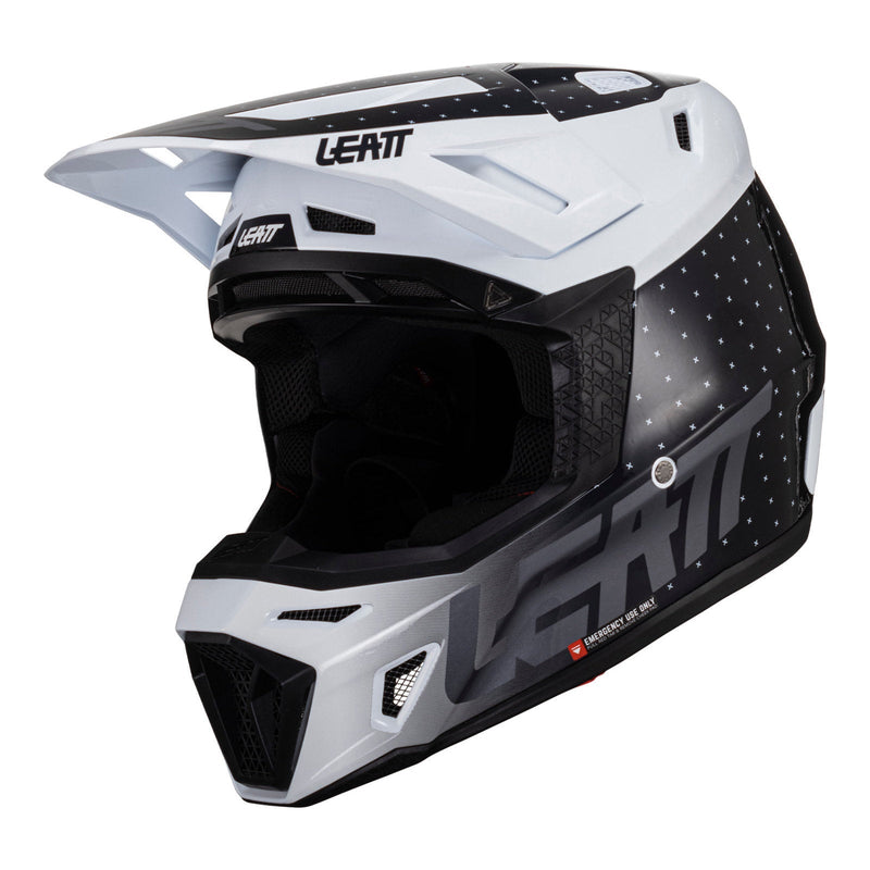 Leatt 2024 8.5 Helmet & Goggle Kit - Black / White Size Medium 58cm