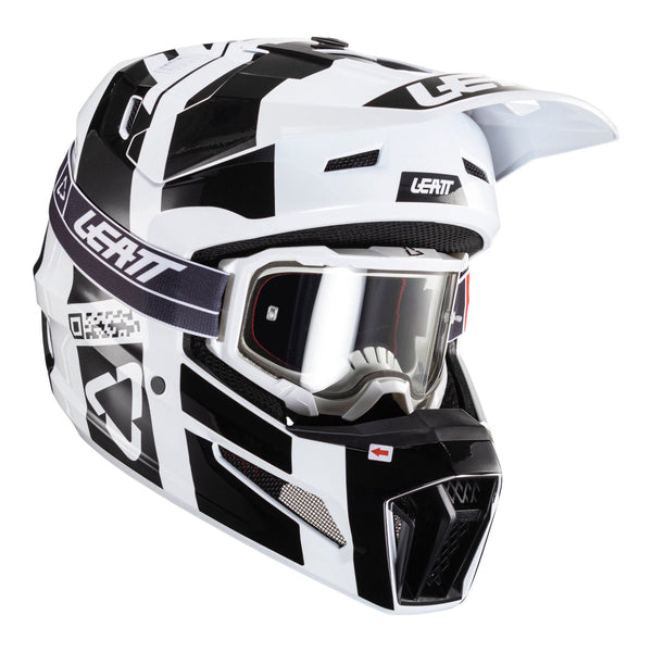 Leatt 2024 3.5 Helmet & Goggle Kit - Black / White Size Small 56cm