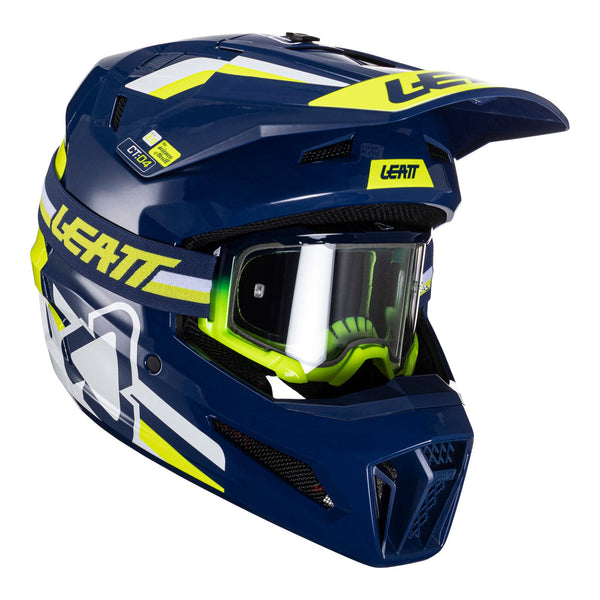 Leatt 2024 3.5 Helmet & Goggle Kit - Blue Size Medium 58cm
