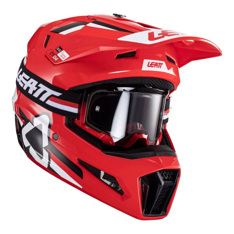 Leatt 2024 3.5 Helmet & Goggle Kit - Red Size Medium 58cm