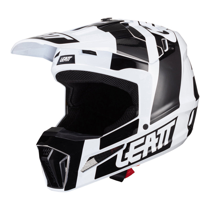 Leatt 2024 3.5 Junior Helmet - Black / White Size YM 50cm