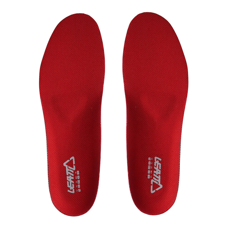 LEATT BOOT FOOTBED (INSOLE) 4.5/5.5 US10 PAIR RED