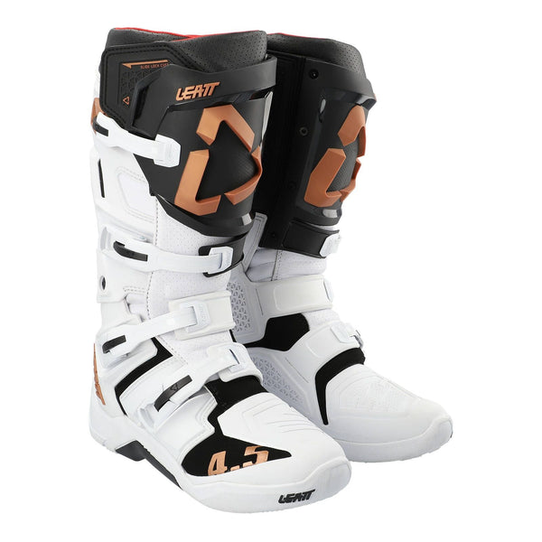 Leatt 4.5 Enduro - White / Black / Bronze Off Road Boots Size US11 / EU 45.5