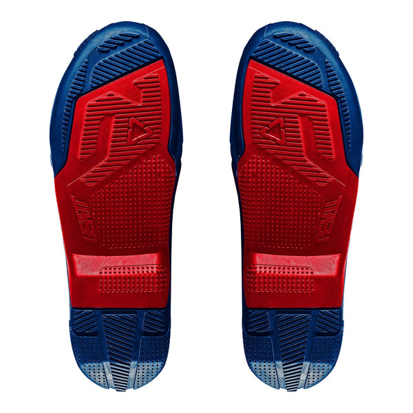 LEATT BOOT OUTER SOLE 4.5/5.5 US12/13 PAIR BLU/RED