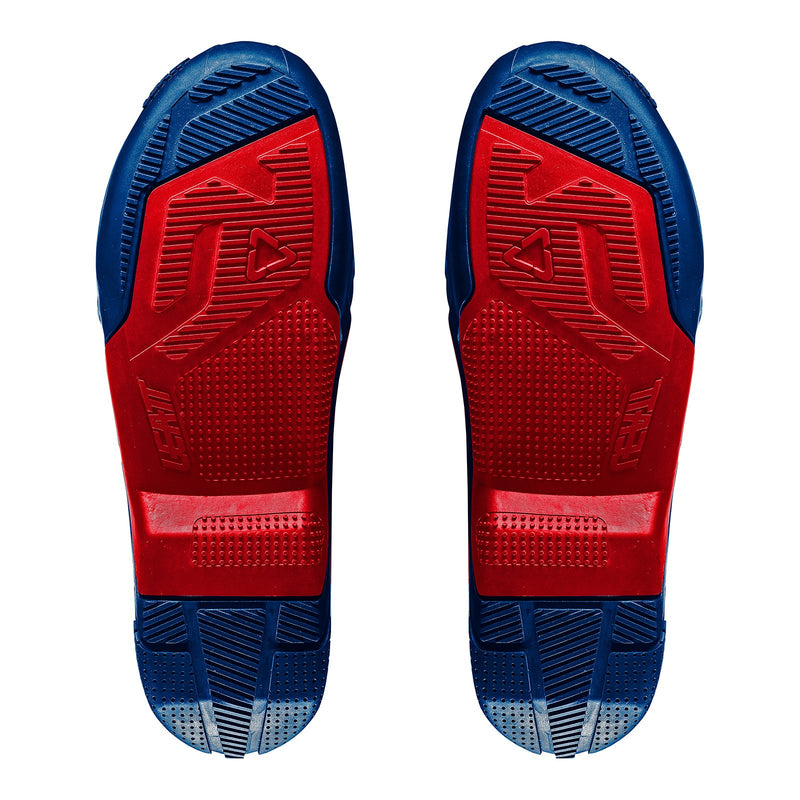 LEATT BOOT OUTER SOLE 4.5/5.5 US12/13 PAIR BLU/RED
