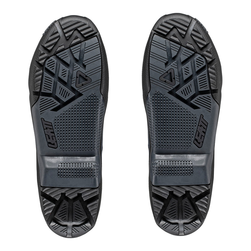 LEATT BOOT OUTER SOLE 4.5/5.5 ENDURO US8/9 PAIR BLK/GREY