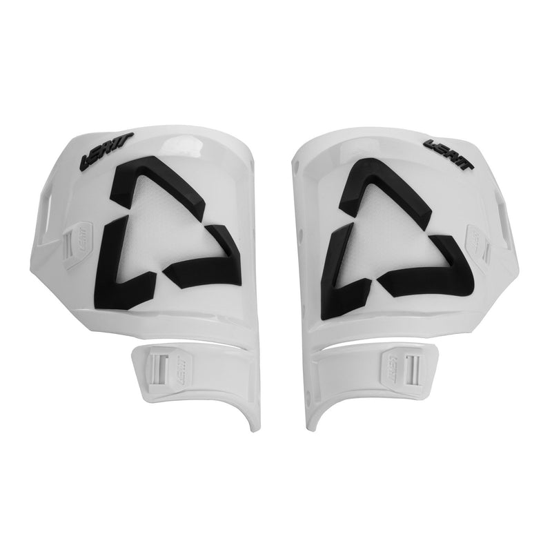 LEATT BOOT SHIN PLATE KIT 5.5 WHT/BLK PAIR US10/11