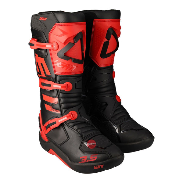 Leatt 3.5 Red / Black Off Road Boots Size US7 / EU 40.5