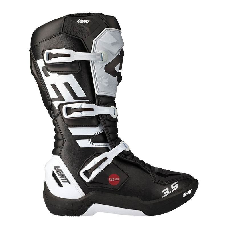 Leatt 3.5 Junior - Black / White Off Road Boots Size US2 / EU 34