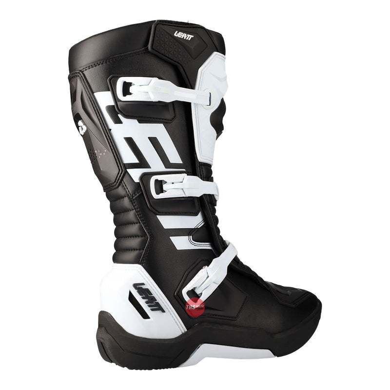 Leatt 3.5 Junior - Black / White Off Road Boots Size US4 / EU 37