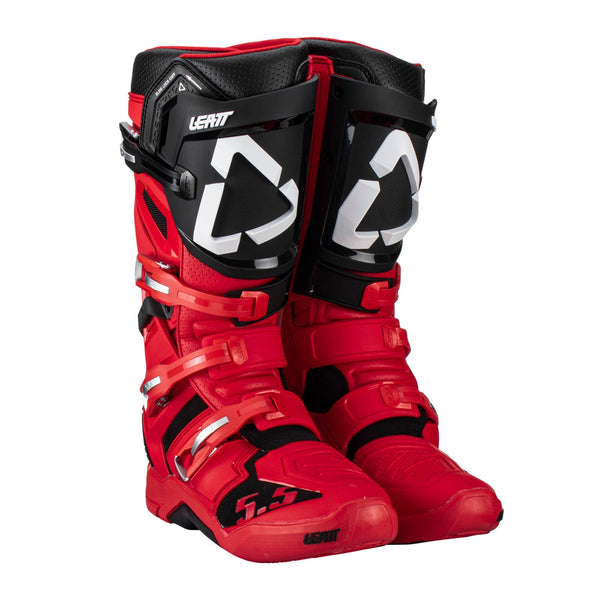 Leatt 5.5 Flexlock Boot - Red Size 42THS Moto NZ