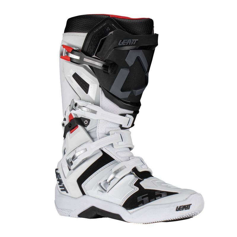 Leatt 5.5 Flexlock Boot - White Size 42THS Moto NZ