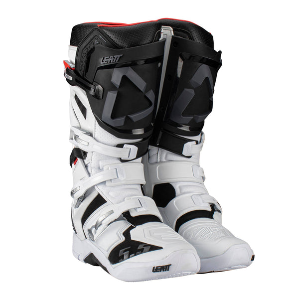 Leatt 5.5 Flexlock Boot - White Size 43THS Moto NZ