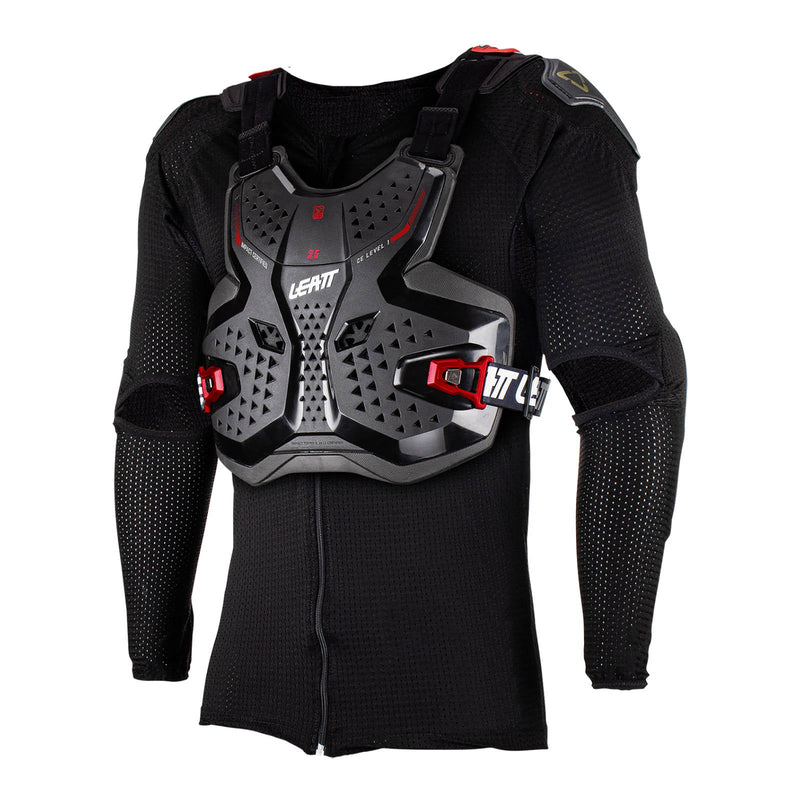 Leatt 3.5 Junior Body Protector - Black / Red Size YL / YXL