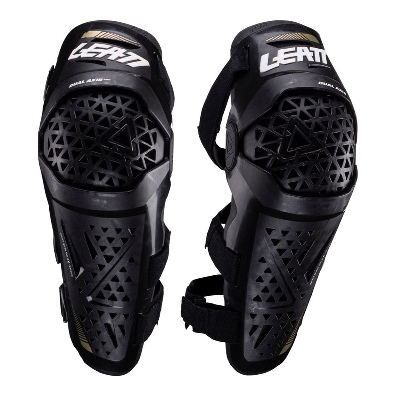 Leatt Dual Axis Pro Knee & Shin Guard - Black Size L / XL