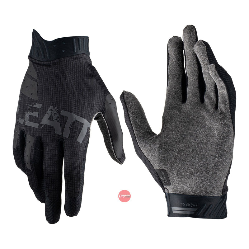 Leatt 2022 Moto 1.5 Gloves Junior Black Large US6