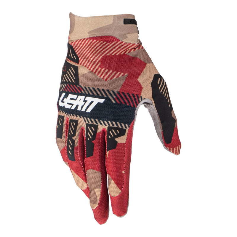 Leatt 2024 2.5 X-Flow Moto Glove - Rubystone Size Large