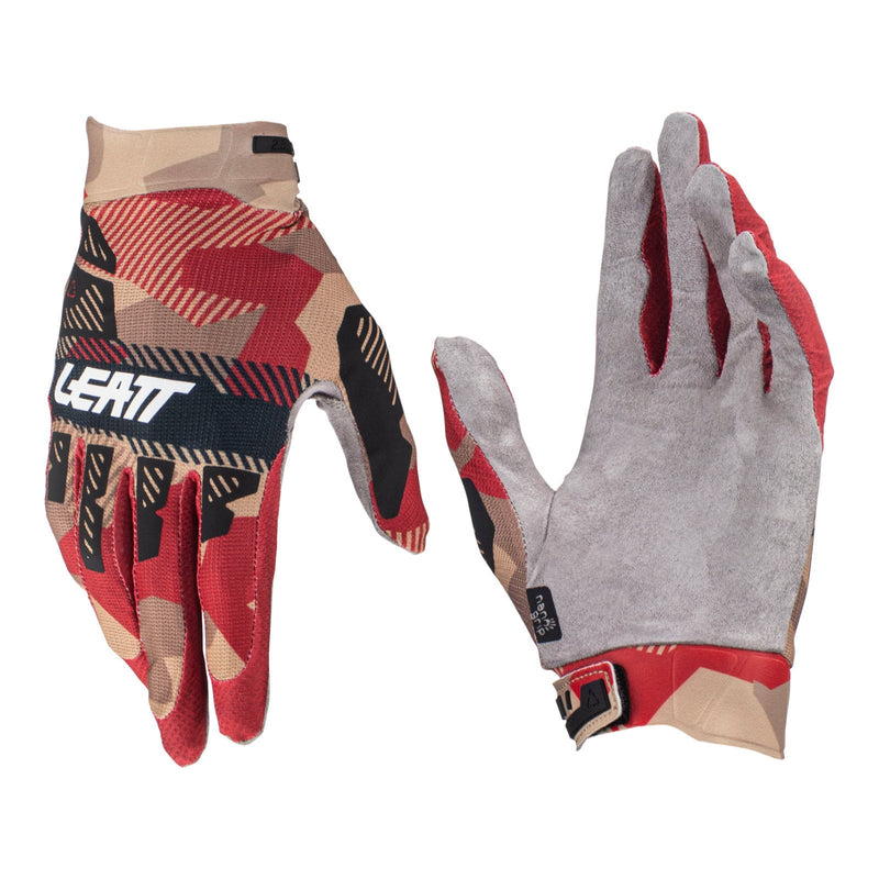 Leatt 2024 2.5 X-Flow Moto Glove - Rubystone Size Large