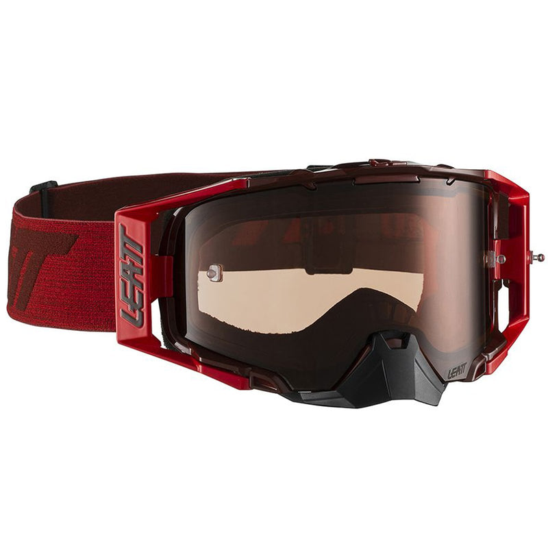 LEATT GOGGLE VELOCITY 6.5 RUBY/RED - ROSE UC LENS