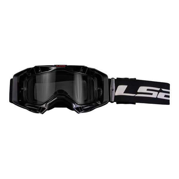 LS2 Helmets Aura Goggle Black With Clear Lens