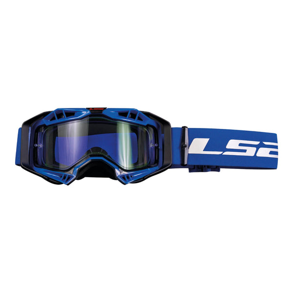 LS2 Helmets Aura Goggle Blue With Clear Lens