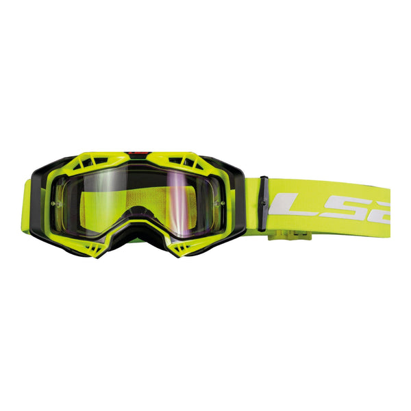 LS2 Helmets Aura Goggle Yellow With Clear Lens
