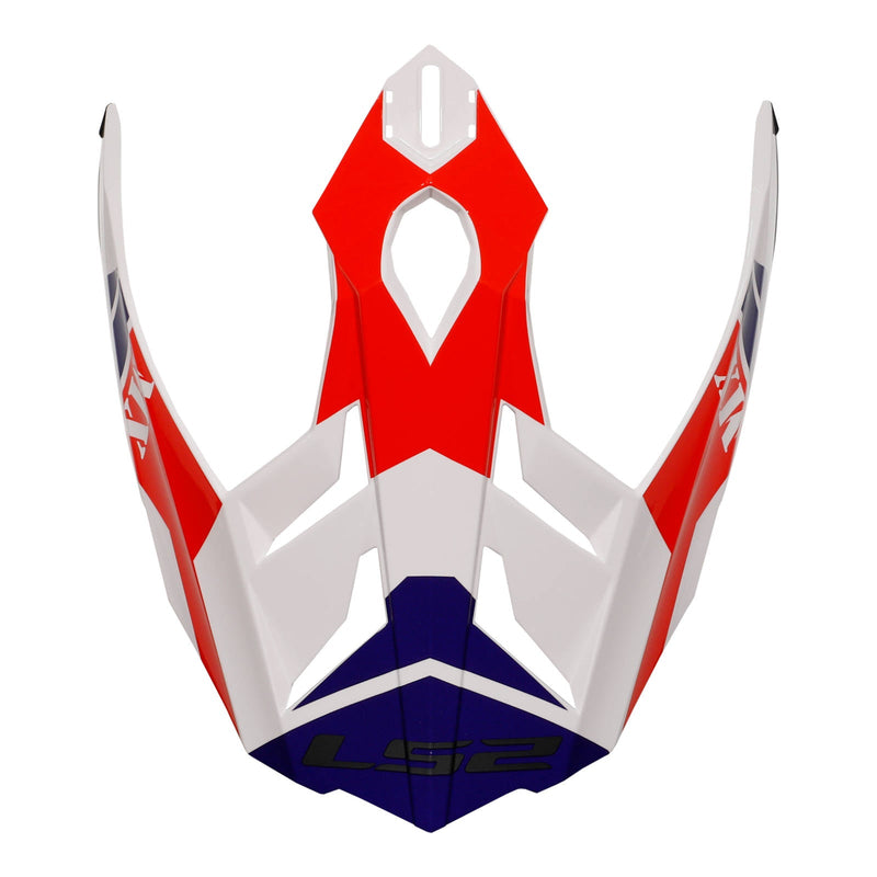 LS2 Helmets MX701 Peak Atlantis G.white Red Blue