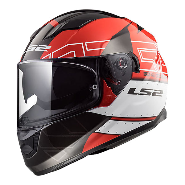 LS2 FF320 STREAM HELMET KUB BLACK RED Small 55cm 56cm