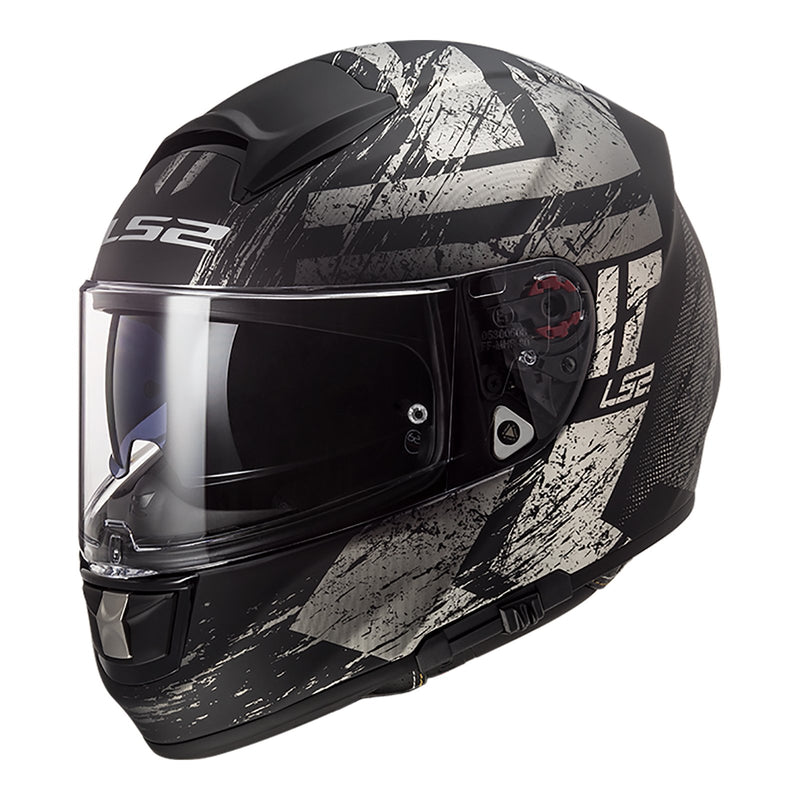 LS2 FF397 VECTOR EVO HUNTER MATTE BLACK TITANIUM Road Helmet Size Small 55cm 56cm