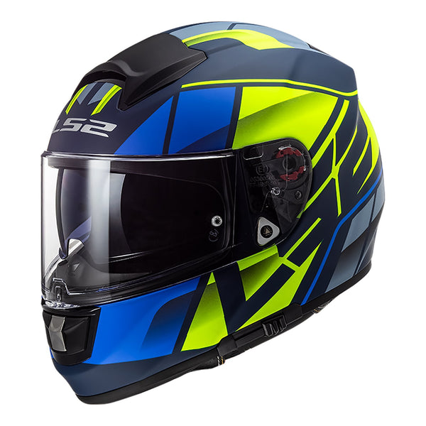 LS2 FF397 VECTOR HELMET KRIPTON MATTE BLUE HI-VIS Medium 57cm 58cm