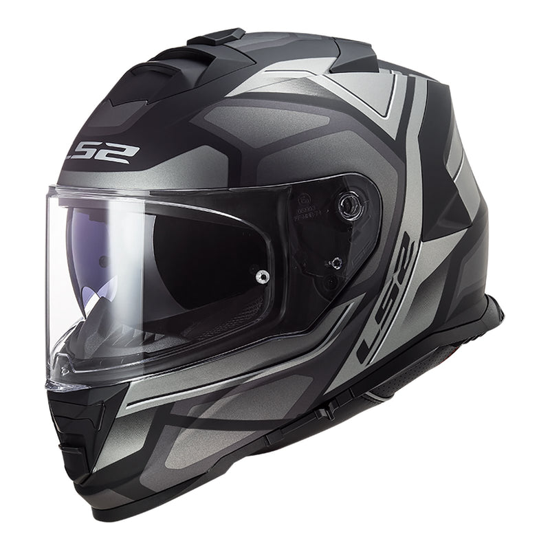 LS2 FF800 STORM HELMET FASTER MATTE BLACK TITANIUM 3XL 65cm 66cm