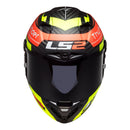 LS2 FF805 Thunder Attack - Matte Red / Hi-Vis Yellow Road Helmet Size XL 62cm