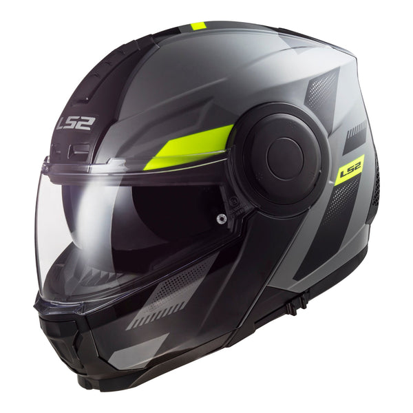 LS2 FF902 Scope Max Helmet - Nardo Grey / Hi-Vis Yellow / Black Size XL